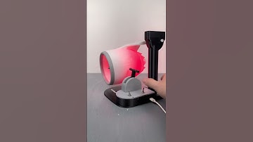 Creative desktop JetFan - equipped with a humidifier and red tail lights