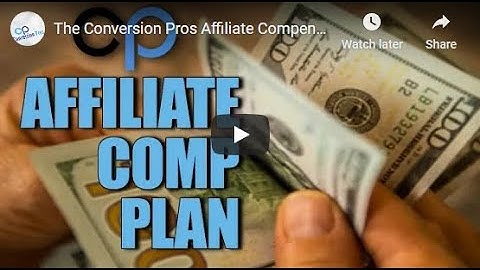 The Conversion Pros Affiliate Compensation Plan