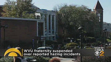 WVU fraternity suspended over reported hazing incidents