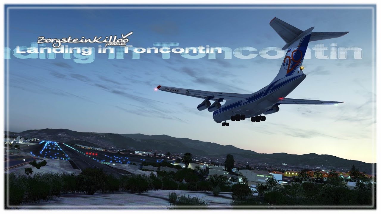 IL-76. Landing in Toncontin