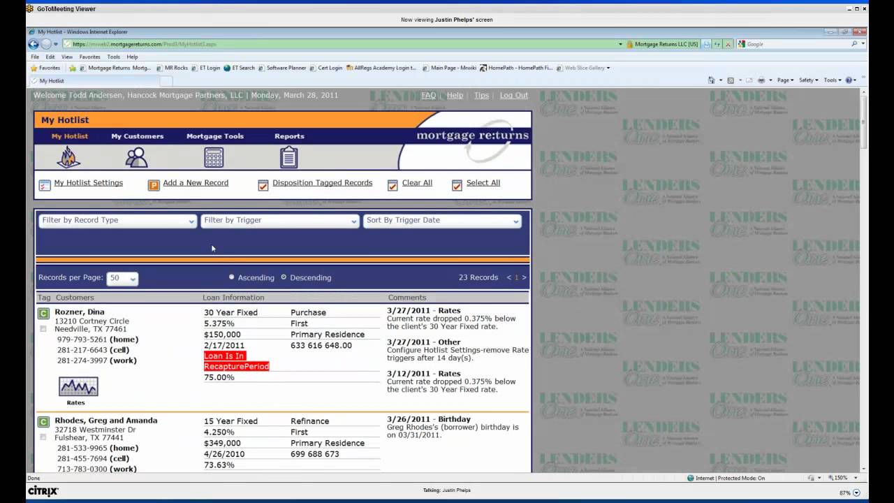 Mortgage Returns - Overivew - Part 3