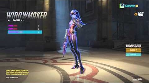 Widowmaker Emote animations | Overwatch