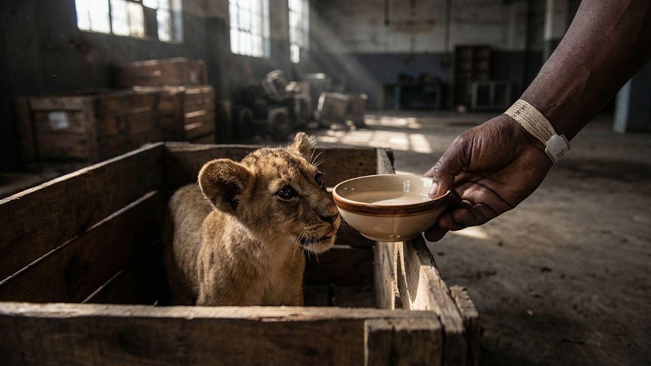 Lion Cubs Trapped by Hunters — Their Rescue Was Emotional, But Their Past Haunts Them.