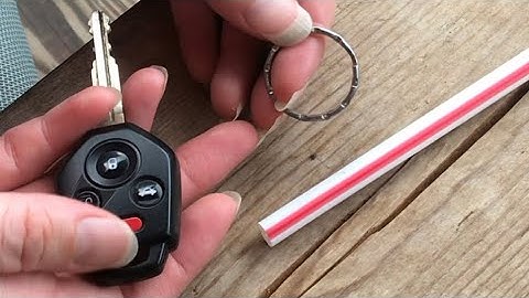 getting a THICK “key” onto a “key ring” (EASY WAY) a drinking straw