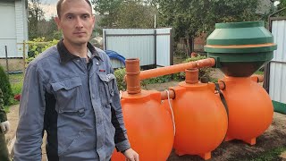 картинка: Установка септика Чистовод эко-4-шар в Пуховичском районе. Беларусь