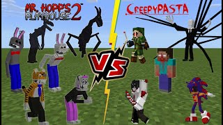Mr. Hopp's Playhouse 2 VS Creepypasta Legends [Minecraft PE]