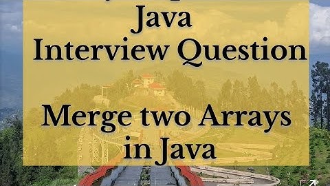 Merge Two Arrays in Java #java  #automationtesting #testng