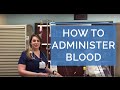 HOW TO ADMINISTER A BLOOD TRANSFUSION (LIVE DEMO) - Giving Blood as a Nurse