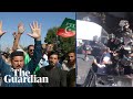 Imran khan supporters protest in pakistan after former pm arrested
