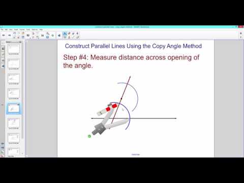 Construction - Parallel Lines - Copy Angle Method