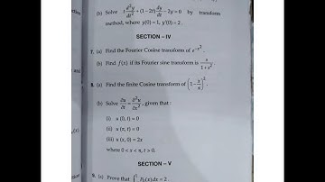 MDU BSc honour 4 th semester Mathematics special functions and integral transforms 2021