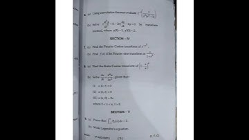 MDU BSc honour 4 th semester Mathematics special functions and integral transforms 2021