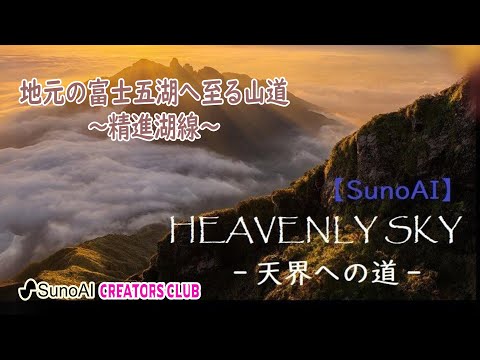 【SunoAIクリエーターズソング】HEAVENLY SKY∼天界への道∼　天界を彷彿とさせる風景∼富士五湖で見つけた神々しい自然∼
