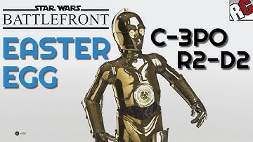 Star Wars Battlefront | EASTER EGG! Main menu afk with R2-D2, C-3PO, and AT-AT Cinematics