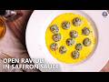 Open Ravioli in Saffron Sauce | Creamy Spinach & Cheese Ravioli | Healthy Pasta Dish | Chef Rahull
