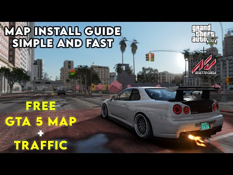 Assetto Corsa GTA V Freeroam + DENSE TRAFFIC Install Guide