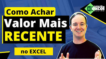 Como Achar o Valor Mais Recente em uma Tabela no Excel | PROCV ?