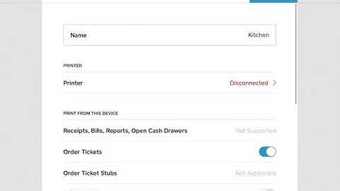 Square Printer Setup - Square for Restaurants