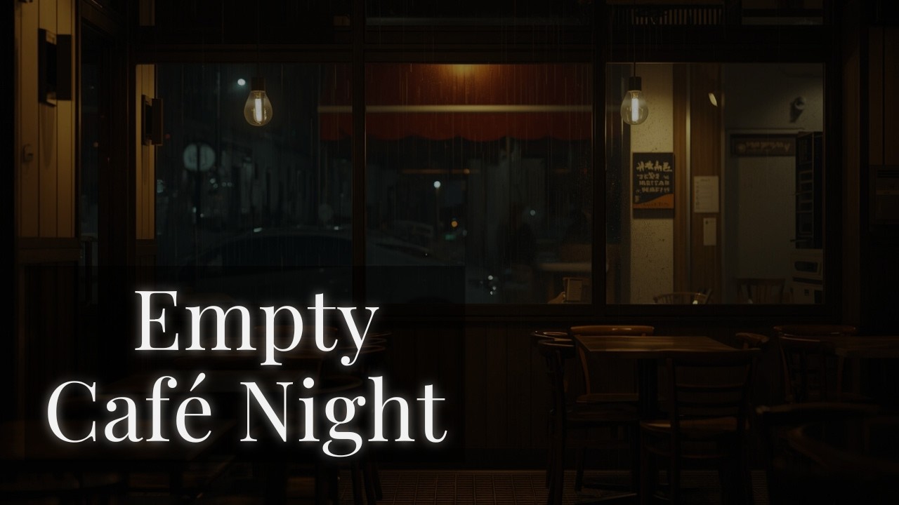 Empty Café Night ☕ Calm Lofi Jazz Mood