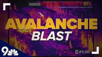 Thermal video shows avalanche blast on Loveland pass