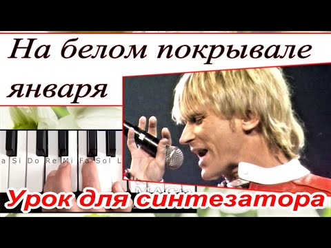 На белом покрывале января~УРОК для синтезатора~С. Васюта гр. Сладкий сон~аккорды и текст Am