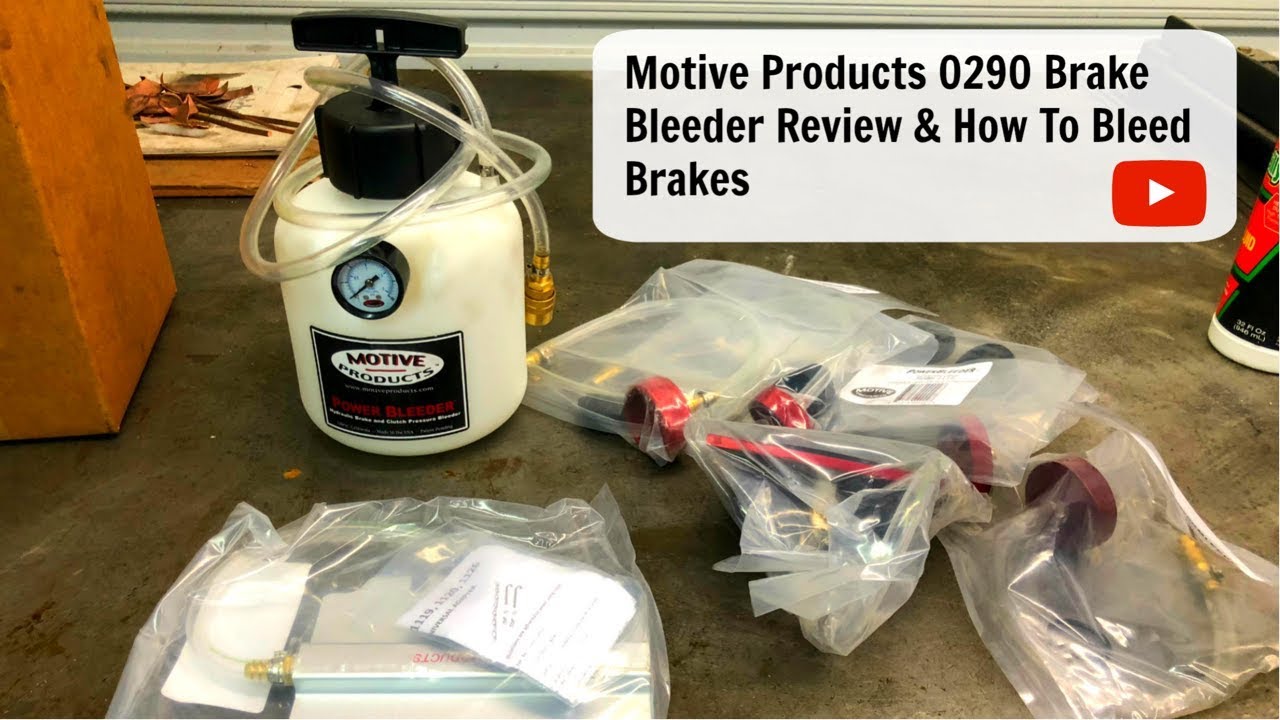Genesis Technologies Brake Fluid Bleeder Bundle Featuring Motive Products 0100 European Power Bleeder with Cable Mount Bleeder Bottle 