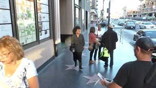 Yvette Nicole Brown greets fans outside Pantages Theatre in Hollywood