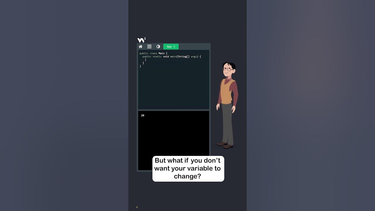 Java Variables - Part 3 - Change, Final & Combine - #w3schools #java # ...