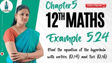 Class 12 Maths Chapter5 Example 5.24 Two Dimensional Analytical Geometry Example5.24 12th Math Ex5.2