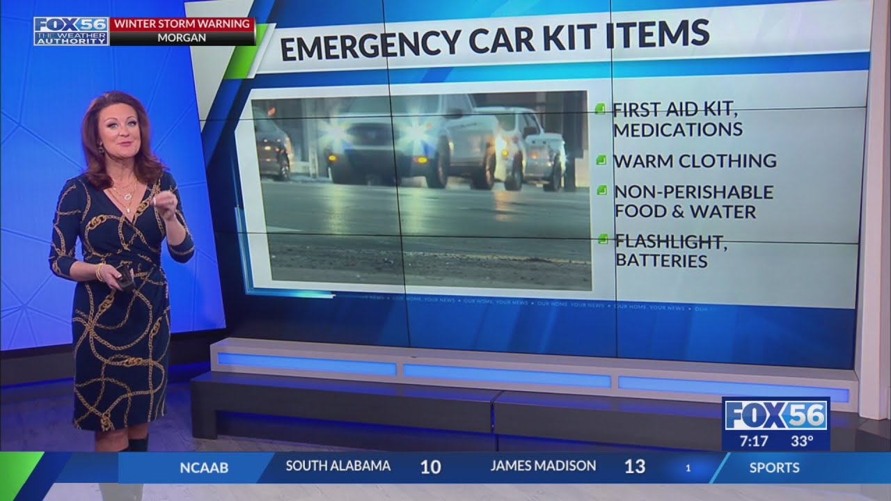 Kentucky authorities on emergency car kits amid winter storm