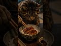 ボスタビーとタヌコさん、鰻丼であったか時間🍱【AI猫】