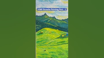 HIMI Gouache Painting part-2 in #bengali #gouache #HIMI #gouachepainting #shorts