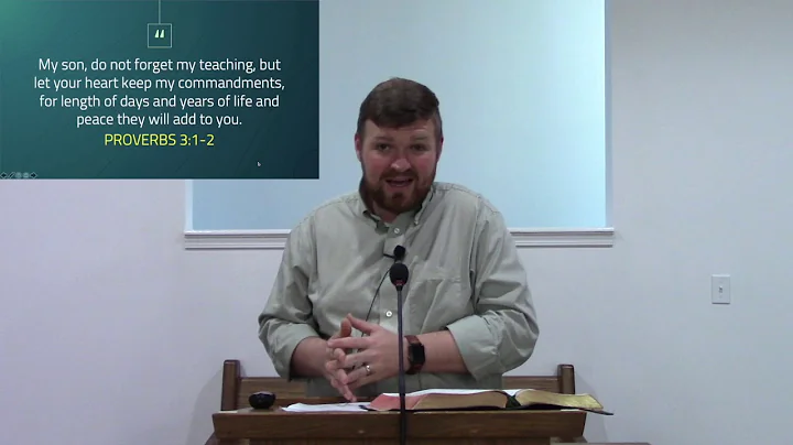 Sunday Night Lesson - Proverbs 3:1-12