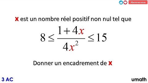 Comment encadrer un nombre réel en se basant sur un autre encadrement