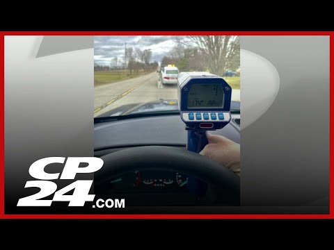 Driver caught speeding