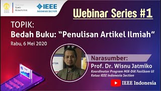 Bedah Buku 'Penulisan Artikel Ilmiah' Bedah Buku 'Penulisan Artikel Ilmiah'