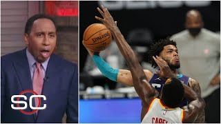 Stephen A. loses it over Miles Bridges' dunk, Russ' teammates missing layups | Oh No You Didn't!