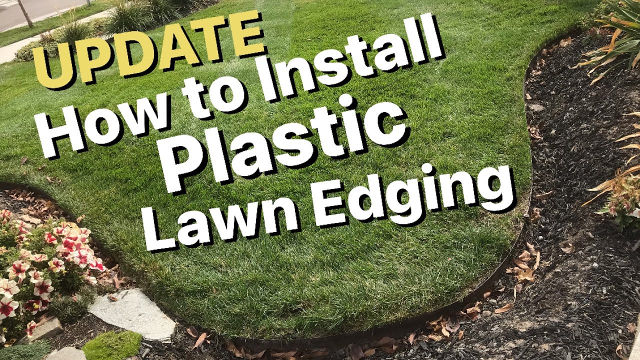 How To Straighten Plastic Garden Edging How to Install Lawn Edging for CHEAP - YouTube