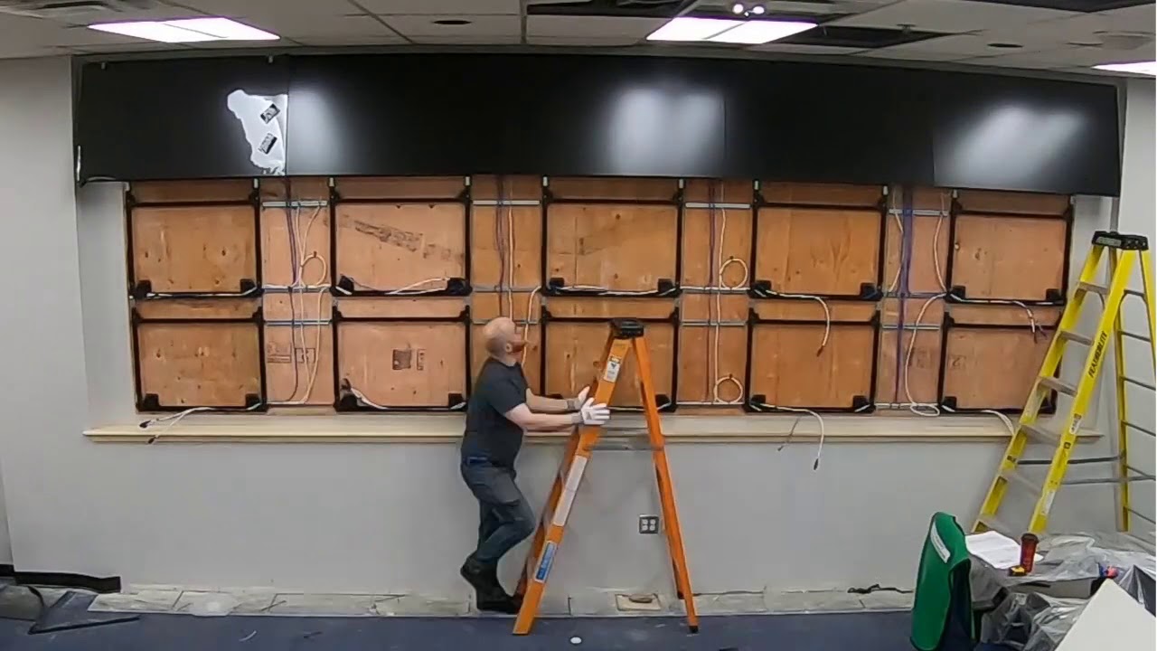 Time lapse of a Video Wall installation YouTube