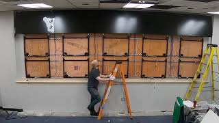 Time lapse of a Video Wall installation