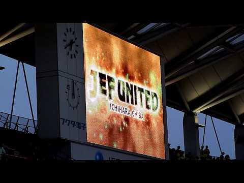 ジェフ千葉 vs 栃木SC戦　両チームの選手紹介　（手ブレ無し）