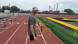 Half Hurdle Left Leg Stomp