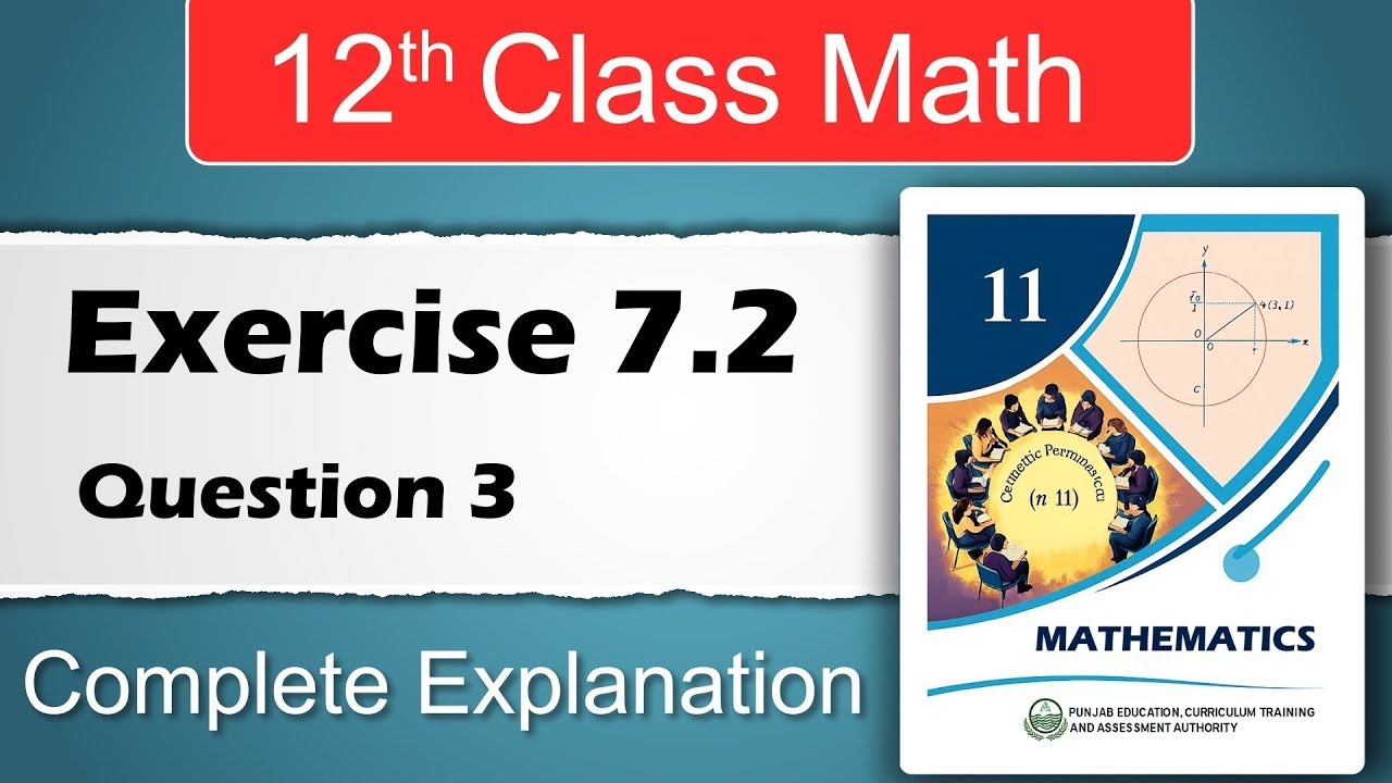 Math Class 12 Chapter 7 Exercise 7.2 Question 3 New Book 2025 Easy ...