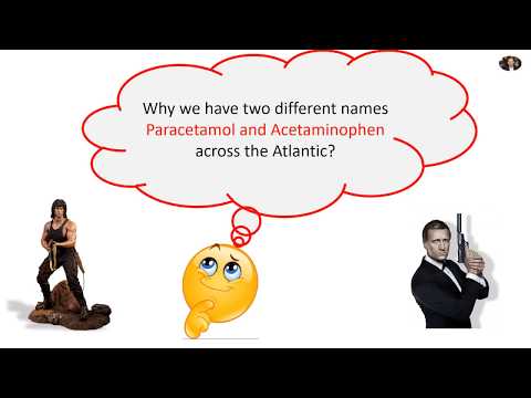 Paracetamol or Acetaminophen: Why we have two different names across the Atlantic?