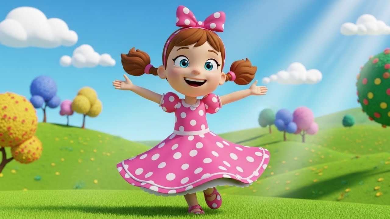 Dolly Doll Spins Around | Fun Kids Song & Dance | Playful Nursery Rhyme