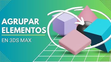 Como agrupar en 3ds max para organizar elementos y uso del quick attach