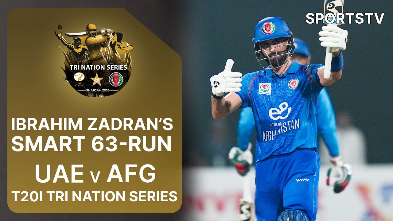 Ibrahim Zadran’s Intelligent Knock | UAE vs Afghanistan | T20I Tri Nation Series 2025 | M 3 | M3Q1K