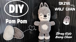 Diy Wolf Chan Pom Pom Skzoo Plushie