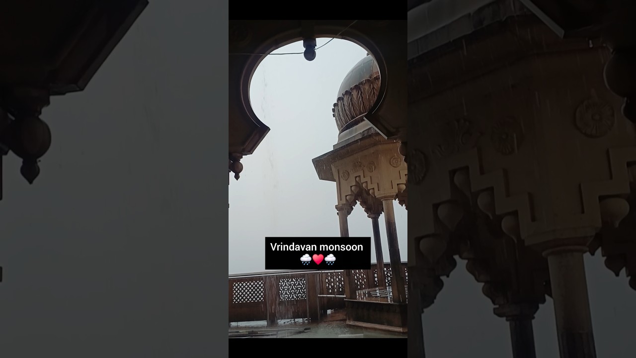 Vrindavan monsoon 🌧♥️🌧 