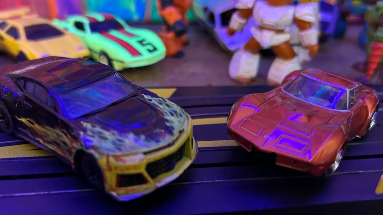 Round 1 Race 6 - Ho slot car racing- slot carnage slot car battle - 2025-2026 crash spectacular!!!